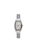 Wholesale minimalist retro barrel-shaped women's watch - unique stainless steel bracelet quartz watch for export