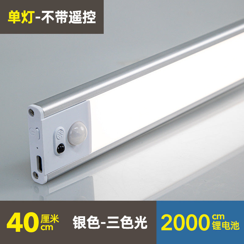 Remote control led cabinet light strip - rechargeable sensor light for wine cabinets, display cabinets, wardrobes, and hallways - self-adhesive, sensor-activated, wireless