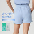 New summer high-waisted loose fit running shorts women's air layer casual versatile fitness yoga pants d25023