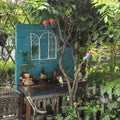 Garden courtyard iron fence small fence climbing rack flower bracket outdoor courtyard plant rose line lotus climbing flower rack