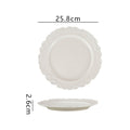 10inch embossed white plate