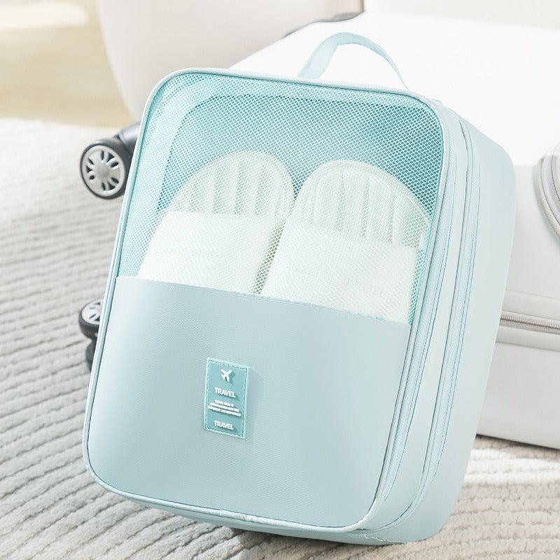 Shoe storage bag, business trip travel, portable suitcase, breathable shoe bag, shoe cover, storage box, dust bag, double-layer storage.
