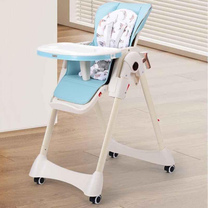 Baby dining chair foldable, reclining, rocking, portable baby eating seat, home baby meal rocking chair