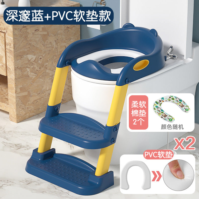 Kids toilet toilet stair type boy girl baby ladder foldable rack cover toilet seat child for home