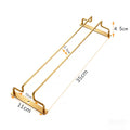 Factory direct hanging stemware rack - home cabinet wine rack organizer - upside down double entry wine rack