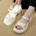 Trendy women's summer sandals - new 2024 styles: versatile retro roman sandals, chunky platform thong sandals, beach sandals for women