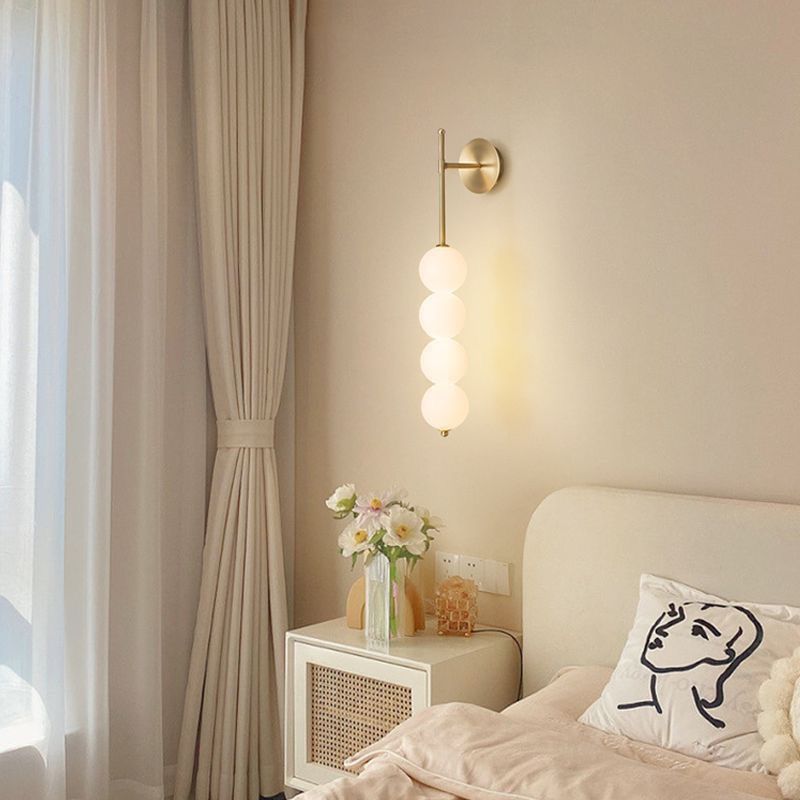 Creative modern minimalist nordic bedside wall lamp bedroom ambiance designer gourd living room background wall decorative light