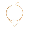 Sweater necklace wholesale european and american cross-border autumn and winter jewelry for women gold-plated thick lines socialite street style fashion stacked neck chain