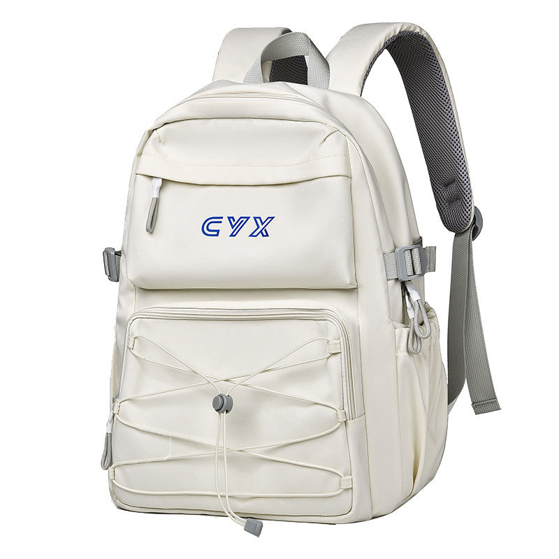 Cross-border fashion men's lightweight backpack high-end nylon waterproof women's backpack leisure middle school student travel schoolbag