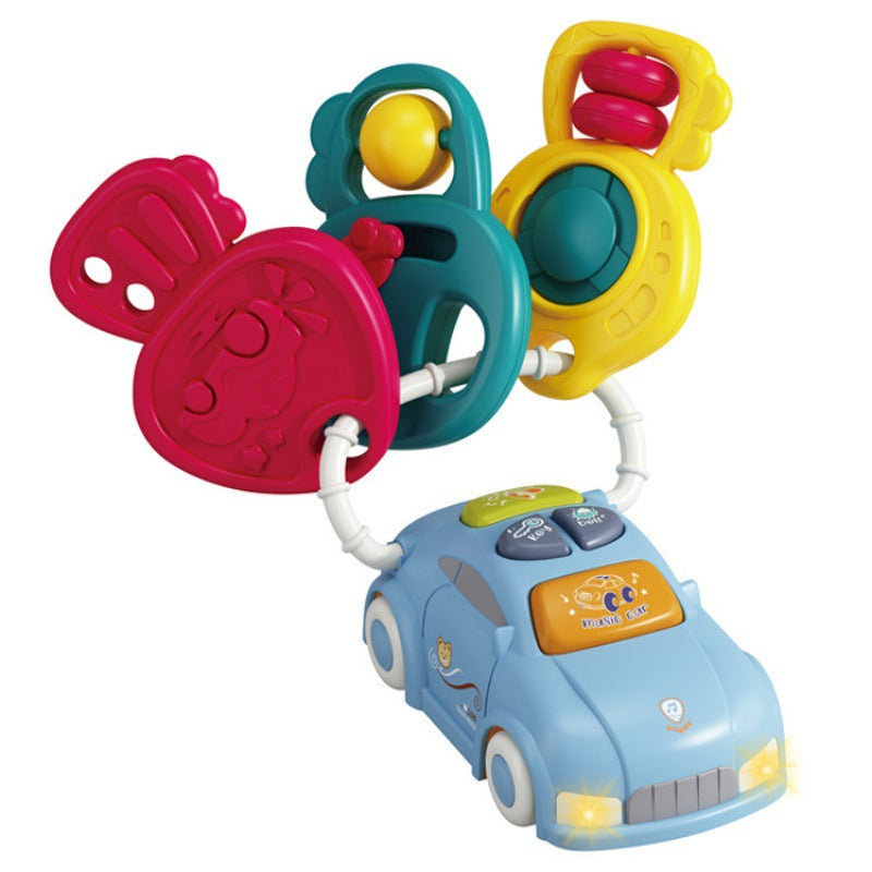 Cross-border export music car keychain children's science and education lighting music toys infant early education musical instrument toys