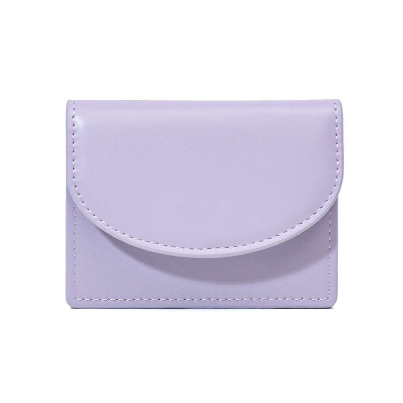 2024 new Korean ins women's bag, exquisite solid color simple card bag, multi-functional mouth red envelope, large-capacity wallet