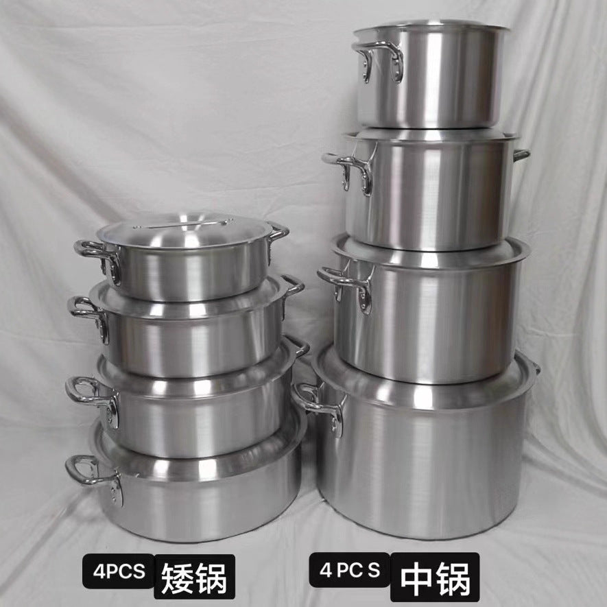 4pcs5pcs thickened aluminum pot setexportsuitaluminium pot