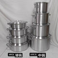 4pcs5pcs thickened aluminum pot setexportsuitaluminium pot