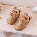 Baby snow boots winter style fleece-lined cotton shoes infant kids toddler shoes children's baby shoes k-style milk tea smiley face