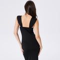 european and american women's clothing  hot style hip-covering square neck vest dress sexy slim slimming looklong mermaid dress