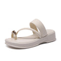 New women's closed-toe slides - summer korean style lazy slip-on fashionable flat sandals