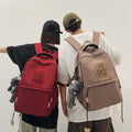 Stylish commuter backpack: high-capacity, aesthetic, minimalist design for women - perfect for middle school, high school, and college students. ideal for travel, casual use, and versatile styling
