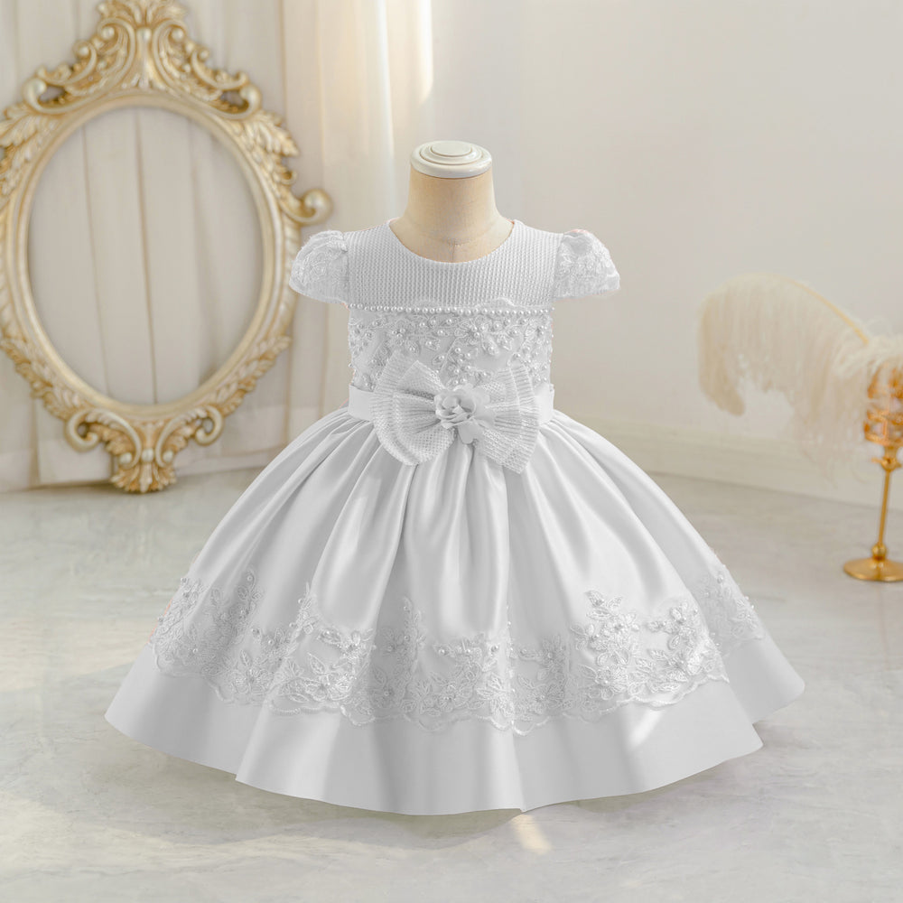 Exportnew arrival kidslace dress section cloth princess dress baby girl first birthday dress baby dress