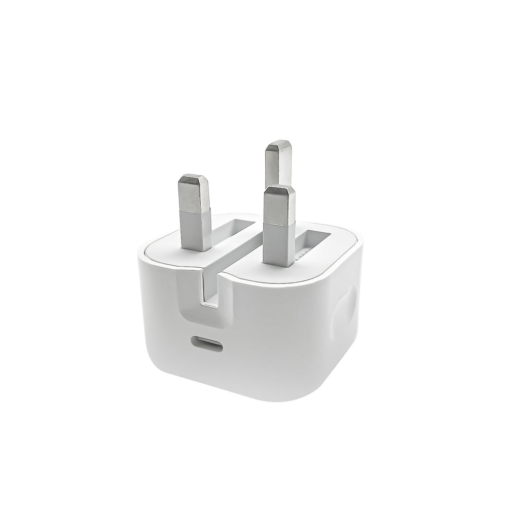 Pd20w/35w uk plug fast charging adapter, compatible with apple chargers, foldable tripod design, ukca certified, type-c connector