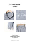 Export kidssweatshirtsuitretro zipper stand collar gray long sleevestops sports pants children's home two-piece set