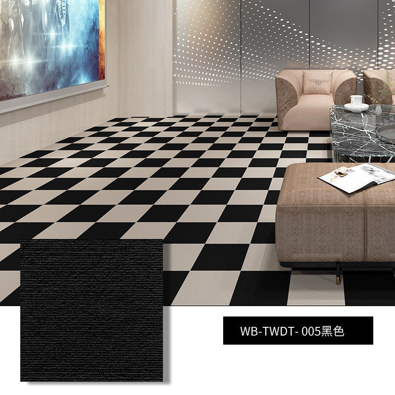 Wholesale splicing carpet square blanket non-slip living room bedroom children's room sound insulation floor mat dirt-resistant cat scratch self-adhesive carpet