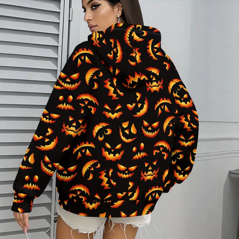 hot-selling plus-size women's zip-up hoodie, new casual long-sleeve hooded sweatshirt jacket, dropshipping available