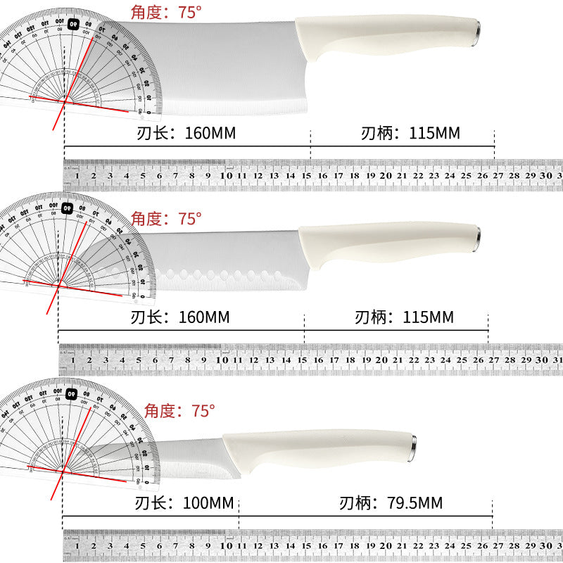Knife suit kitchen cutting knife five-piece set for home fruit knife slicing knife stainless steel complete set combination knife