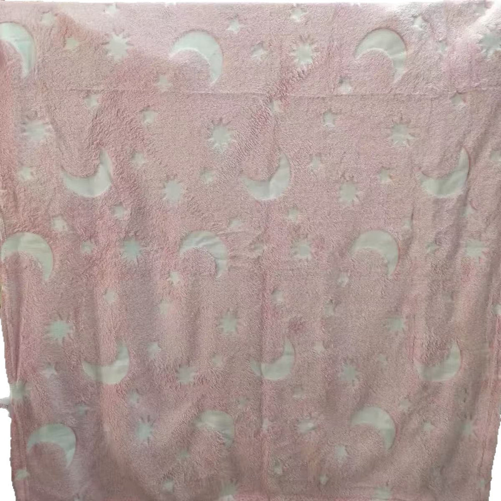 new product: glow-in-the-dark flannel blanket - kids' flannel blanket, light-up throw blanket, office nap blanket, air conditioning blanket