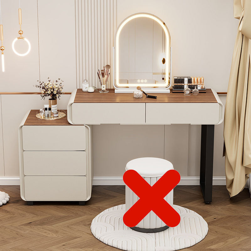 new master bedroom vanity table - solid wood, light luxury, high-end feel, chest of drawers integrated makeup vanity, bedroom makeup table