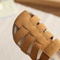 Plus size bag head stripes half slippers women's thick sole soft bottom slip-on outwear sandals plaidk-style birkenstock sandals