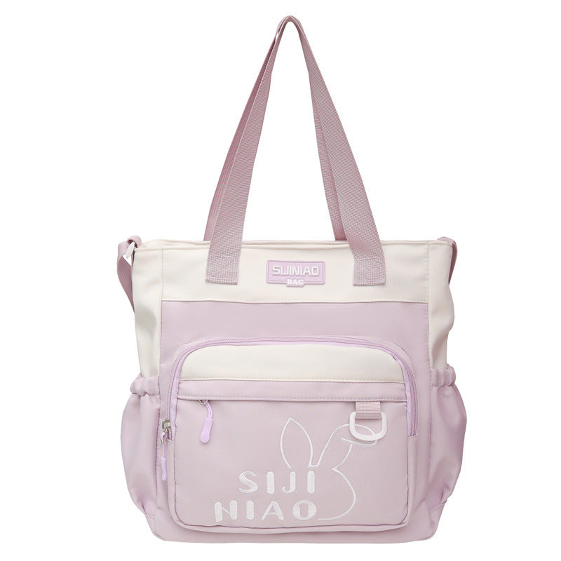 School bag for female junior high school students, large-capacity high-value backpack, new third to ninth grade lightweight primary school backpack