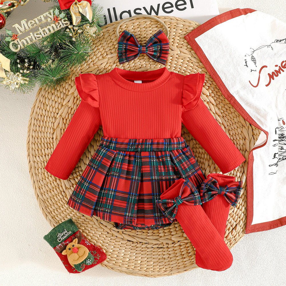 exclusive supply—baby girl college style suit, lace bow + short skirt, sleeveless dress two-piece set