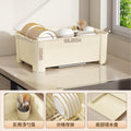 Bowl and chopsticks storage box, dish storage rack, kitchen for home multifunctional drain rack with lid, cupboard storage box