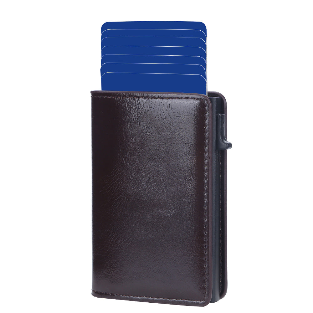 Baellerry's new men's card bag  RFID advanced sense anti-magnetic multi-card position aluminum box card holder anti-theft male