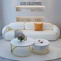 Cream style cat scratching leather sofa for home small apartment beauty salon clothing store reception negotiation rest area modern casual