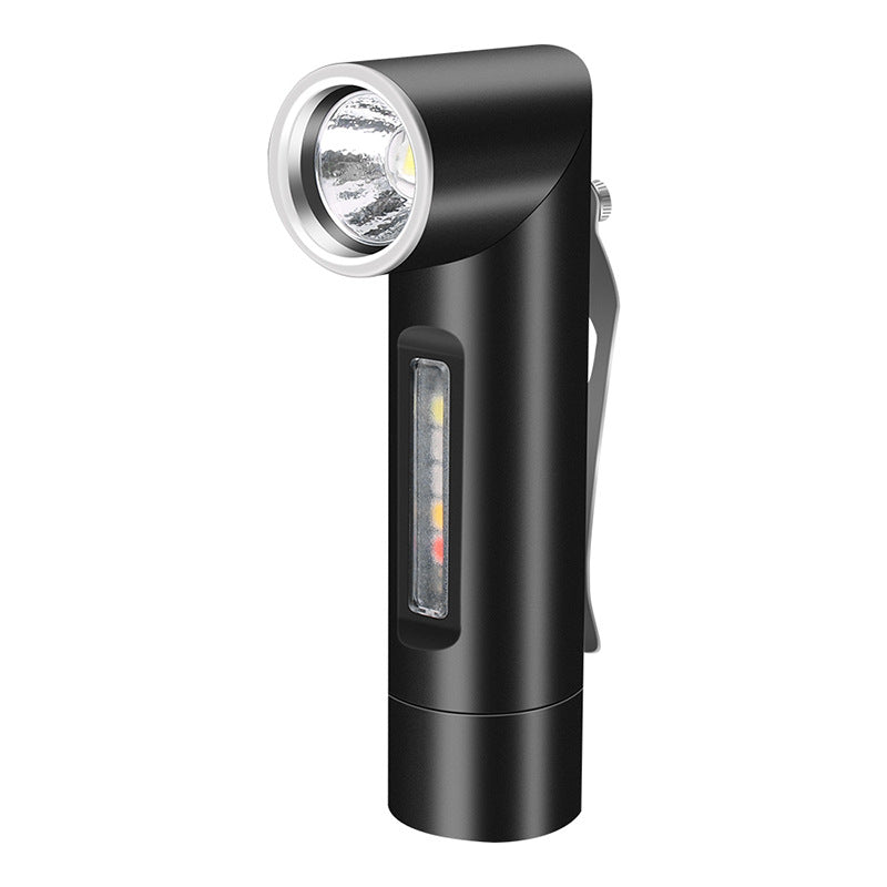 V5S corner strong light flashlight small mini convenient strong magnetic tool lighting with side light emergency work light