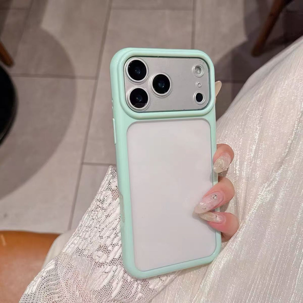 Suitable for apple 17pro mobile phone case macaron diy card photo frame case multi-color glossy iphone18 starry sky case