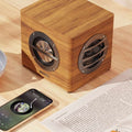 Retro bluetooth speaker wooden sound system for mobile phone, laptop, desktop computer, and tv - wooden subwoofer