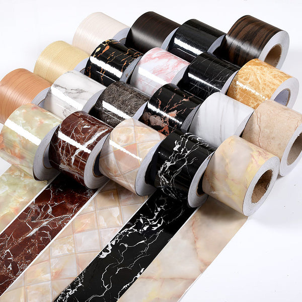 Skirting line Self-adhesive sticker Tile floor Waveguide line Ground foot line Living room wall skirt Waist line Corner line Window sill wall sticker
