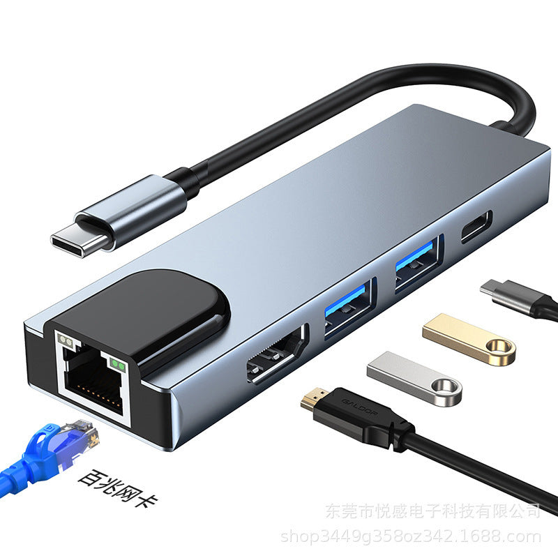 multi-interface docking station type c hub3.0usb expander gigabit notebook converter docking station