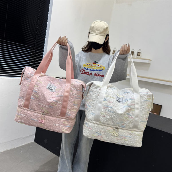 Sports fitness bag wholesale large capacity dry and wet separation Oxford cloth travel bag  new high-end duffel bag