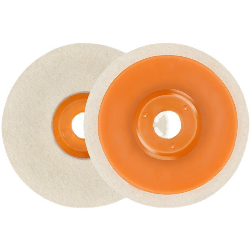 Wool wheel mirror polishing wheel angle grinder polishing stainless steel woodworking furniture glass fine polishing sheet felt wheel