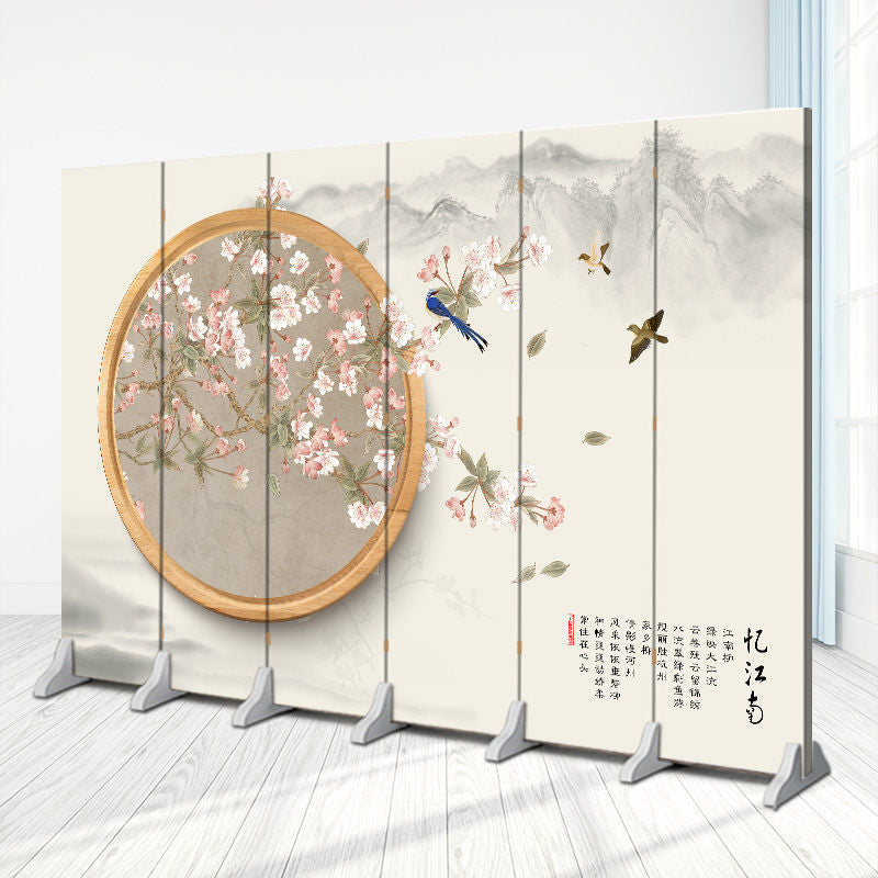 New chinoiserie screen partition office living room restaurant hotel tea room blocking simple modern foldablemovable folding screen