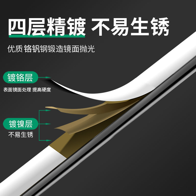 Dual-purpose bright wrench, torx wrench, open-end wrench suit, complete set of auto repair tools, special double-ended fork for maintenance