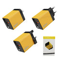 Gan charger retractable cable pd fast charging adapter for apple, huawei, xiaomi - foldable plug phone charger