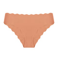 wholesale low-waist breathable sexy women's seamless underwear stylish wavy edge ice silk thin invisible briefs