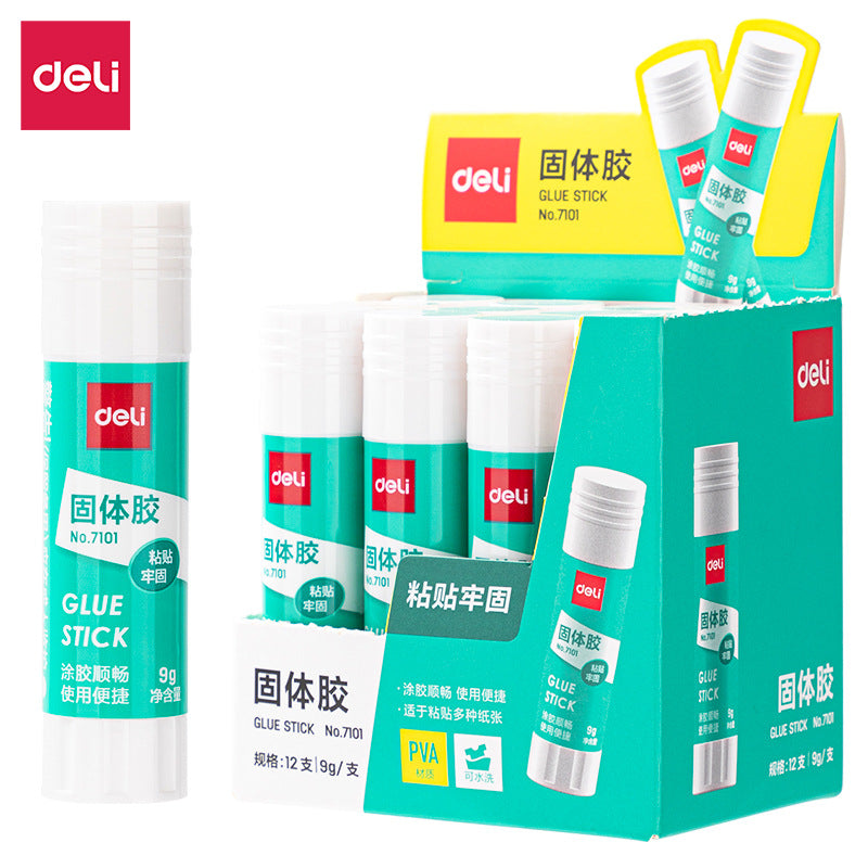 Deli 7101/7102 Solid glue High viscosity Children's handmade solid glue Stationery glue pen Solid glue stick Wholesale