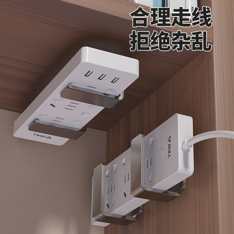 Router placement rack wifi shelf row plug holder wall set-top box free punching storage box bracket holder