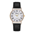2023 new geneva watch: mother-of-pearl dial, geneva leather strap, large number fashion women's watch for export