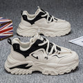 Men's spring trendy casual shoes: youth-friendly, versatile, mesh breathable, chunky sole, height-increasing, running & athletic sneakers